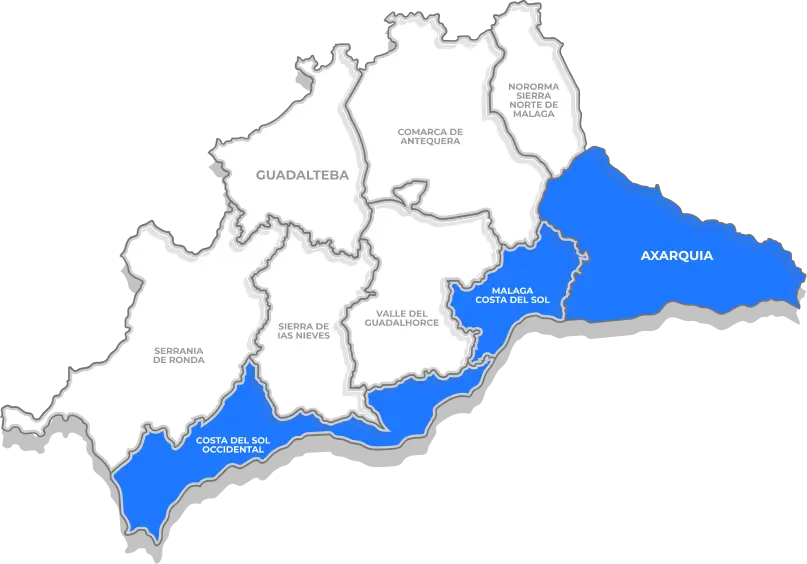 Mapa provincia de Málaga